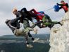 Четверной 4 way assist прыжок со скалы Качи-кальон в Крыму 